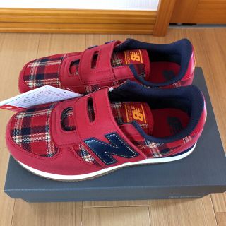 ニューバランス(New Balance)の新品 未使用 タグ付き ニューバランス スニーカー レッド 赤 21.5cm(スニーカー)