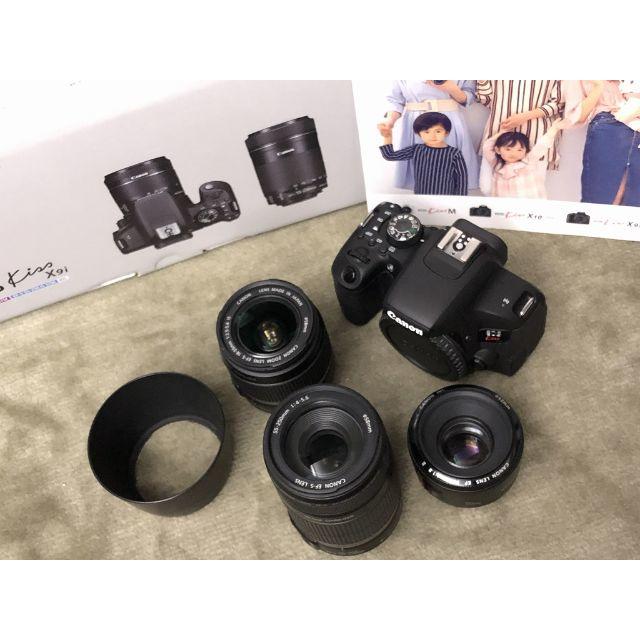 新品ボディ Canon EOS kiss X9i レンズ3本 SDカードなど付-eastgate.mk