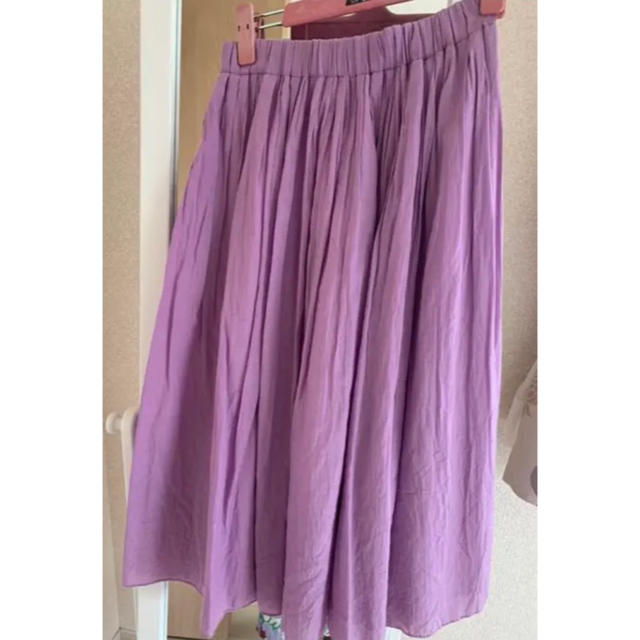 Jewel Changes(ジュエルチェンジズ)のジュエルチェンジズ  パープルスカート レディースのスカート(ひざ丈スカート)の商品写真