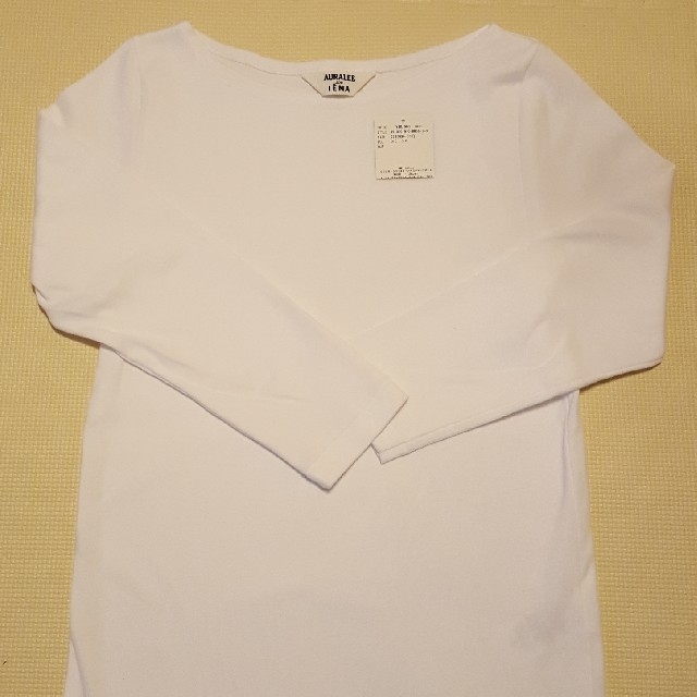 IENA(イエナ)のIENA 美品 AURALEE*IENA 別注ボートネックTシャツ◆ レディースのトップス(カットソー(長袖/七分))の商品写真