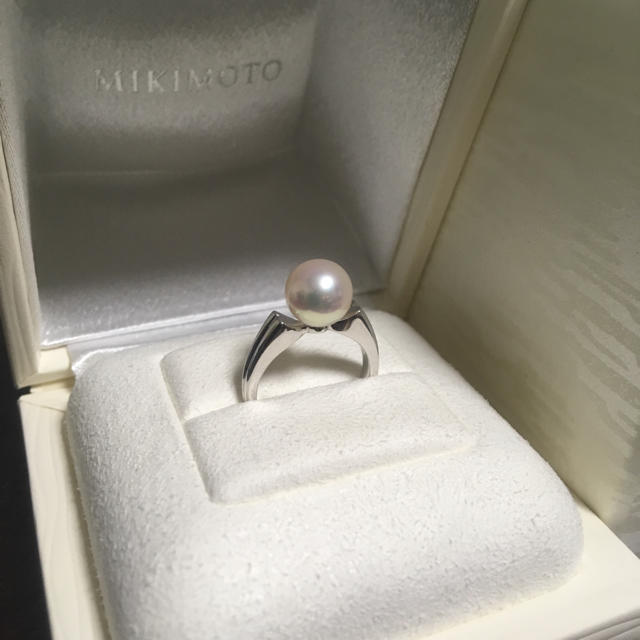 MIKIMOTO(ミキモト)の【専用】ミキモトパールイヤリング8.5mm9号pt950 レディースのアクセサリー(リング(指輪))の商品写真