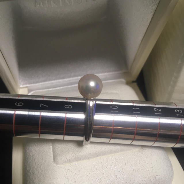 MIKIMOTO(ミキモト)の【専用】ミキモトパールイヤリング8.5mm9号pt950 レディースのアクセサリー(リング(指輪))の商品写真