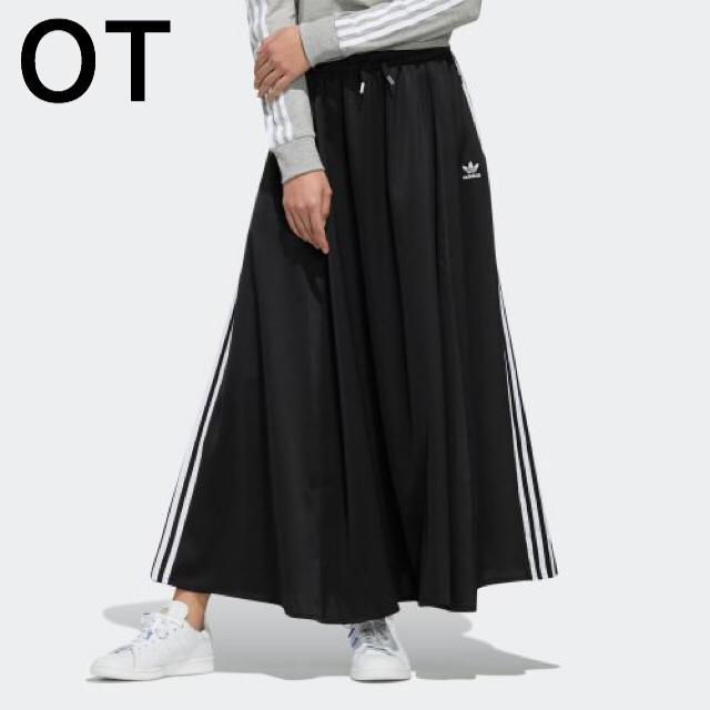 adidas(アディダス)のアディダスオリジナルス ロングスカート LONG SATIN SKIRT レディースのスカート(ロングスカート)の商品写真