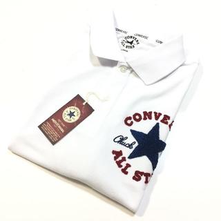 コンバース(CONVERSE)の新品　CONVERSE　コンバース　サガラ刺繍　ポロシャツ　白　ＸＬ(ポロシャツ)