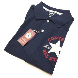 コンバース(CONVERSE)の新品　CONVERSE　コンバース　サガラ刺繍　ポロシャツ　紺　ＸＬ(ポロシャツ)