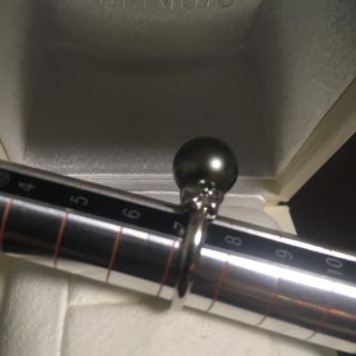 MIKIMOTO - 【美品】ミキモトMIKIMOTO黒蝶パール10.8mm7号pt950の通販