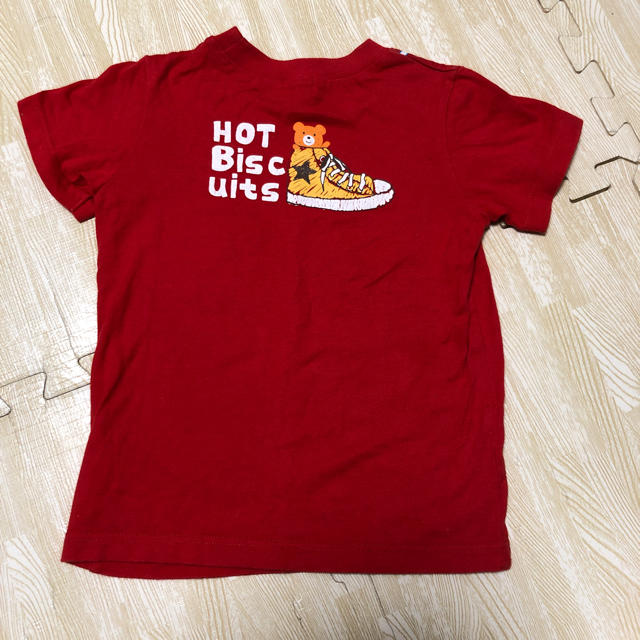 HOT BISCUITS(ホットビスケッツ)のミキハウス ホットビスケッツ  半袖 Ｔシャツ 100 赤 ビーくん キッズ/ベビー/マタニティのキッズ服男の子用(90cm~)(Tシャツ/カットソー)の商品写真