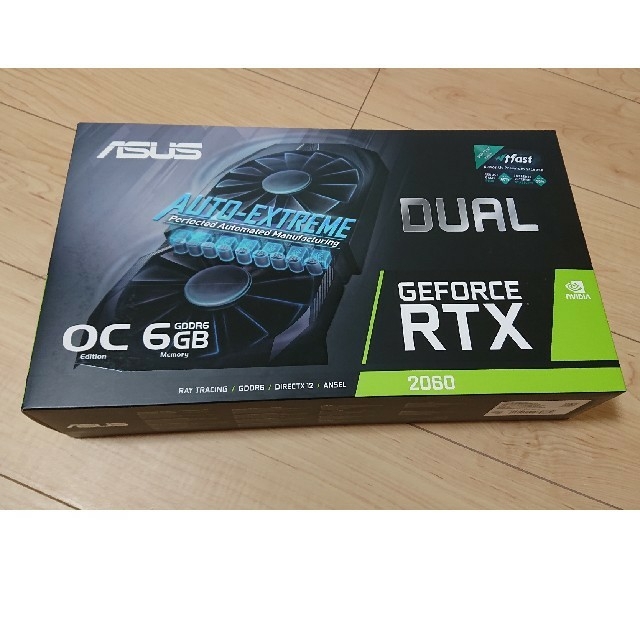 ASUS　DUAL-RTX2060-O6G　保証付きPC/タブレット