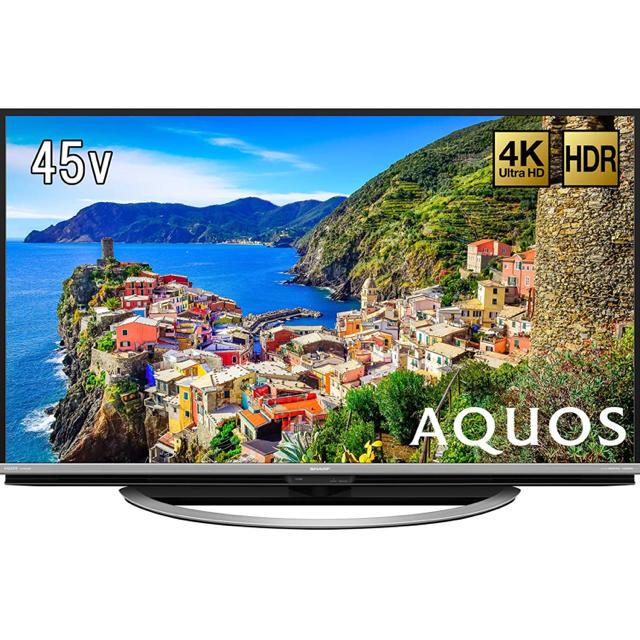 3840x2160倍速機能シャープ 45V型 液晶 4K テレビ（LC-45US45）美品