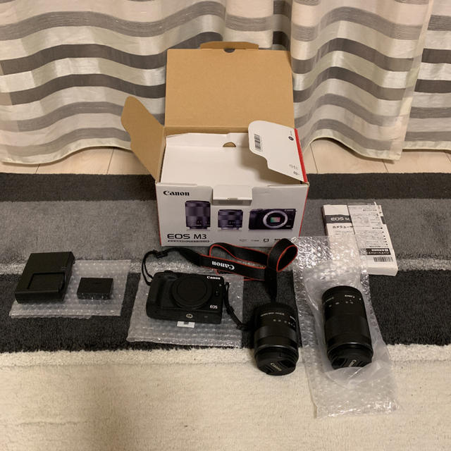 Canon EOS M3 ダブルズームキットミラーレス一眼 デジカメ 超美品 ...