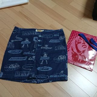 ヒステリックグラマー(HYSTERIC GLAMOUR)の新品タグショップ袋つきヒステリックグラマースカート(ミニスカート)