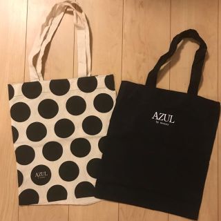 アズールバイマウジー(AZUL by moussy)の【美品】AZUL / ショッピング布バック２枚セット(ショップ袋)