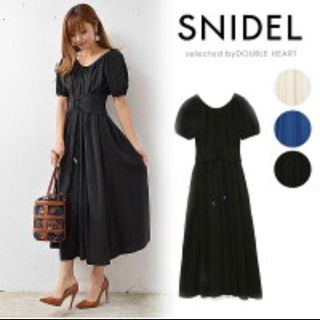 スナイデル(SNIDEL)のリネンレースアップワンピース(ロングワンピース/マキシワンピース)