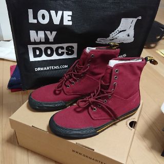 ドクターマーチン(Dr.Martens)の新品ドクターマーチン限定ブーツレッドはレア(ブーツ)