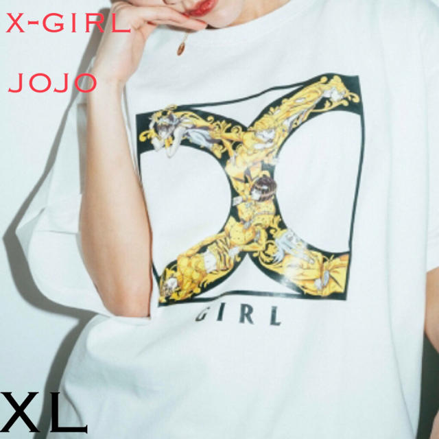 X-girl(エックスガール)のx-girl  jojo コラボ T  レディースのトップス(Tシャツ(半袖/袖なし))の商品写真