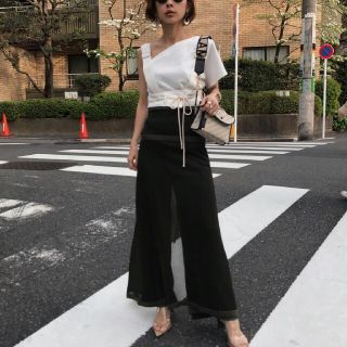 アメリヴィンテージ(Ameri VINTAGE)の新品未使用 アメリヴィンテージ MEDI ENROULER ROPE TOP 白(Tシャツ(半袖/袖なし))