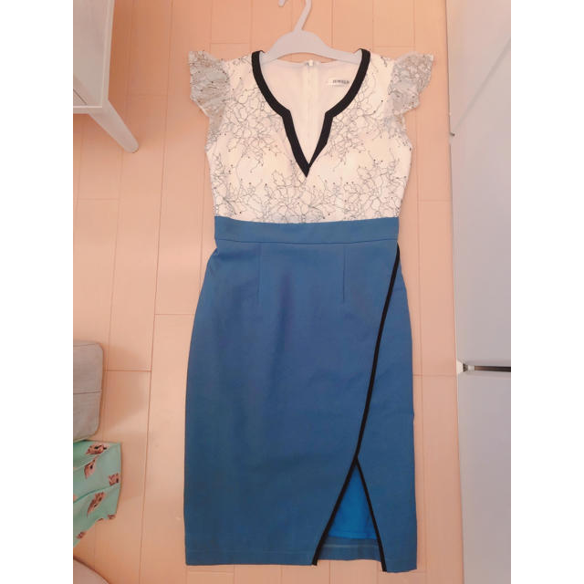JEWELS(ジュエルズ)のJewels パイピング ラップスカート風 ドレス レディースのフォーマル/ドレス(ナイトドレス)の商品写真