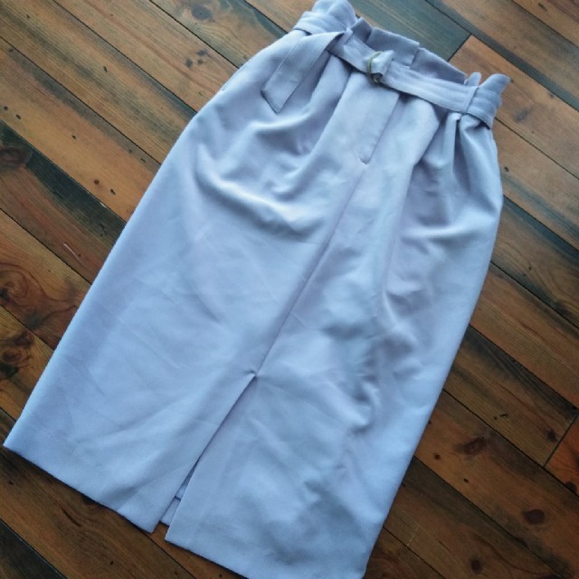 SLOBE IENA(スローブイエナ)のもっぴぃ様専用SLOBE IENA  ベルト付きタックタイトスカート 40 レディースのスカート(ひざ丈スカート)の商品写真