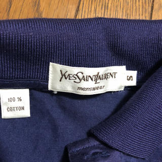 イヴサンローランボーテ(Yves Saint Laurent Beaute)のイヴ・サンローラン★Ｓサイズ  ポロシャツ  ネイビー(ポロシャツ)