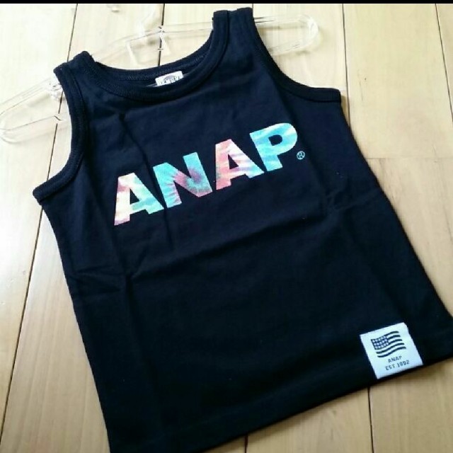 ANAP Kids(アナップキッズ)の新品☆100㎝　ANAP　ロゴタンクトップ キッズ/ベビー/マタニティのキッズ服男の子用(90cm~)(Tシャツ/カットソー)の商品写真