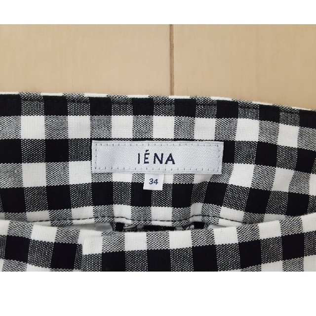 IENA(イエナ)のイエナ セット サブリナパンツ&リブカットソー  34号 ギンガムチェック レディースのパンツ(クロップドパンツ)の商品写真