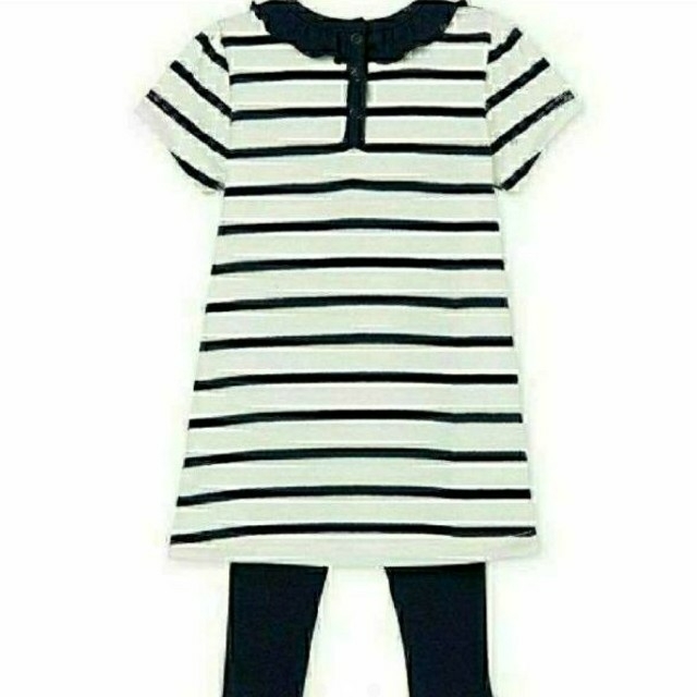 PETIT BATEAU(プチバトー)のななな様専用　マリニエールワンピース＆カルソンセット  キッズ/ベビー/マタニティのキッズ服女の子用(90cm~)(ワンピース)の商品写真