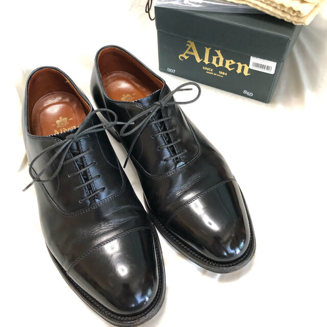 未使用 正規品 Alden オールデン ストレートチップ 黒 25.5センチ