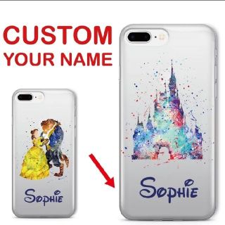 ディズニー(Disney)の【オーダー受付】名前入れ　iPhoneクリアケース　(オーダーメイド)