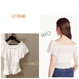 リリーブラウン(Lily Brown)のLily Brown♡オフショルブラウス(シャツ/ブラウス(半袖/袖なし))