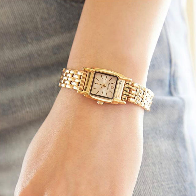 rienda(リエンダ)のrienda  gold bracelet watch レディースのファッション小物(腕時計)の商品写真