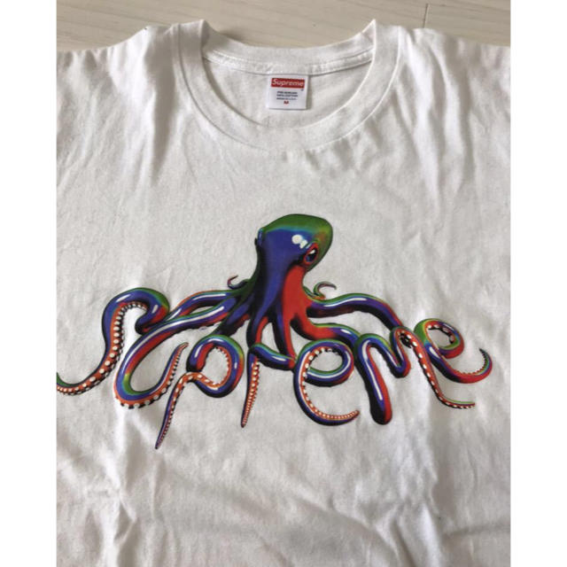 Supreme(シュプリーム)の18ss　supreme tentacles tee M 白 タコ テンタクルズ メンズのトップス(Tシャツ/カットソー(半袖/袖なし))の商品写真