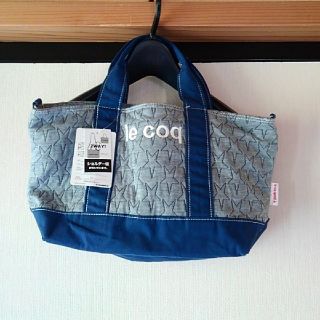 ルコックスポルティフ(le coq sportif)のmarin様専用　ルコック星柄バッグ(ショルダー紐付き)2WAY(ショルダーバッグ)