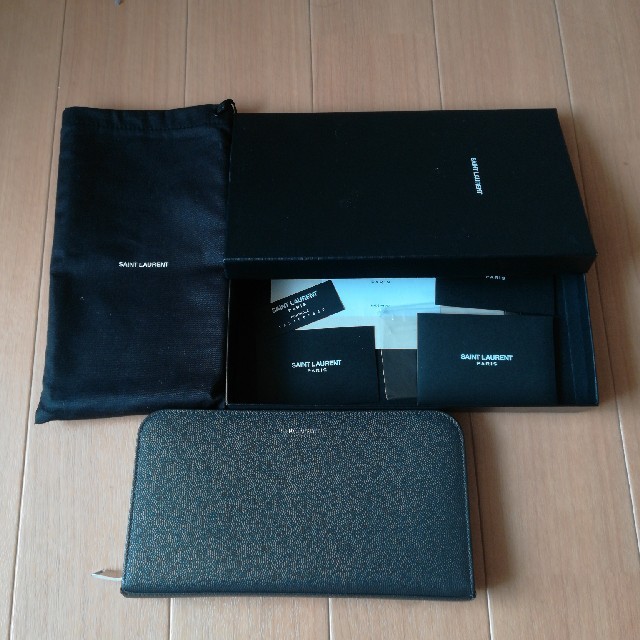 送料無料/新品】 Saint Laurent - SAINT LAURENT ラウンド長財布 長