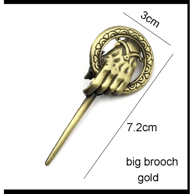 ゲームオブスローンズ　王の手ピンバッチ（ゴールド） メンズのアクセサリー(その他)の商品写真