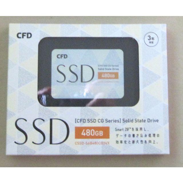 PC/タブレット新品未使用 2.5インチ SSD 480GB CFD sata