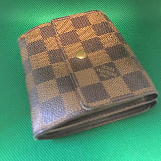 ルイヴィトン(LOUIS VUITTON)のルイヴィトン ダミエ二つ折財布(財布)