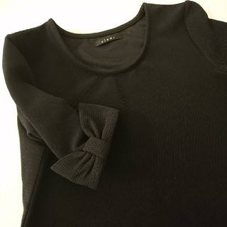 クリア(clear)の黒のトップス カットソー Tシャツ clear Mサイズ(カットソー(半袖/袖なし))