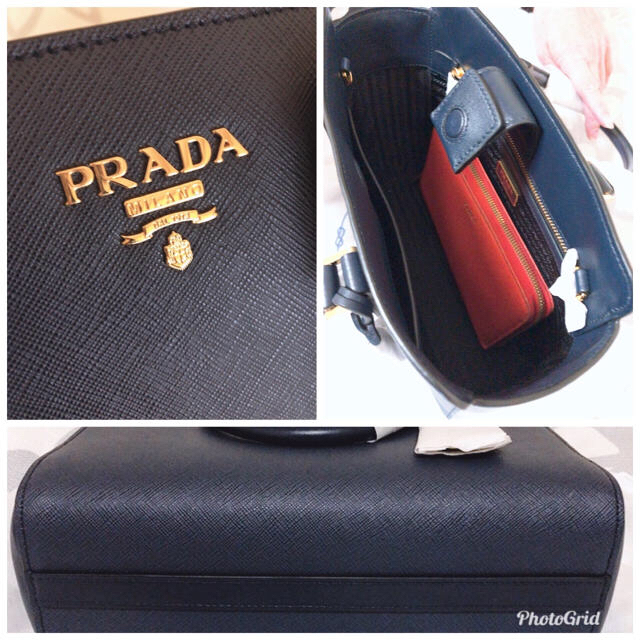 PRADA(プラダ)の新品未使用 PRADA プラダ サフィアーノ ネイビー ソフト レディースのバッグ(ハンドバッグ)の商品写真