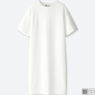 ユニクロ(UNIQLO)のUNIQLO ユニクロ クルーネックTワンピース(ひざ丈ワンピース)