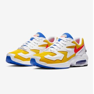 ナイキ(NIKE)のNIKE AIRMAX2LIGHT ユニバーシティゴールド 26.5(スニーカー)