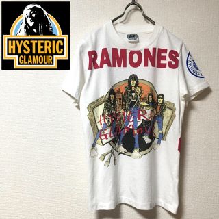 ヒステリックグラマー(HYSTERIC GLAMOUR)の【レア】ヒステリックグラマー ラモンズ コラボ バンド Ｔシャツ(Tシャツ/カットソー(半袖/袖なし))