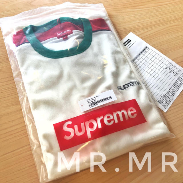 XL supreme Shoulder Stripe Terry S/S Top