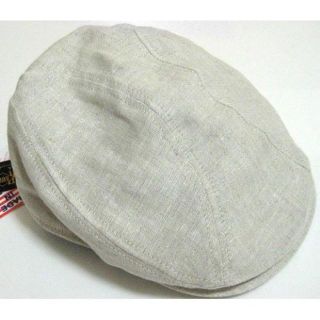 ニューヨークハット(NEW YORK HAT)のニューヨークハットLinen 1900リネン ハンチング Oatmeal S/M(ハンチング/ベレー帽)