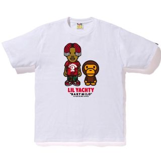 アベイシングエイプ(A BATHING APE)のBape x Lil Yatchy Tee #1 White(Tシャツ/カットソー(半袖/袖なし))