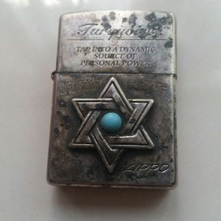 ジッポー(ZIPPO)のLUCKY STONE ZIPPO ターコイズ(タバコグッズ)