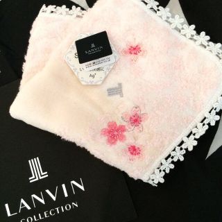 ランバン(LANVIN)のランバン 新品コットンタオルハンカチ(ハンカチ)