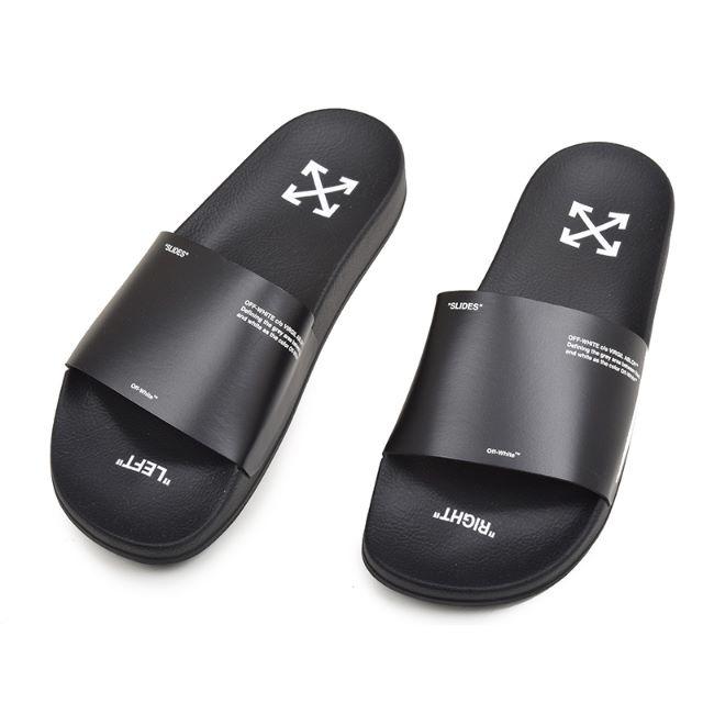 OFF-WHITE オフホワイト SLIDER ブラックサンダル 41-