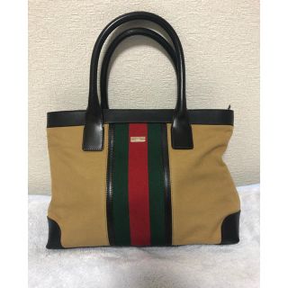 グッチ(Gucci)のGUCCI シェリーライン トートバッグ ハンドバッグ(トートバッグ)