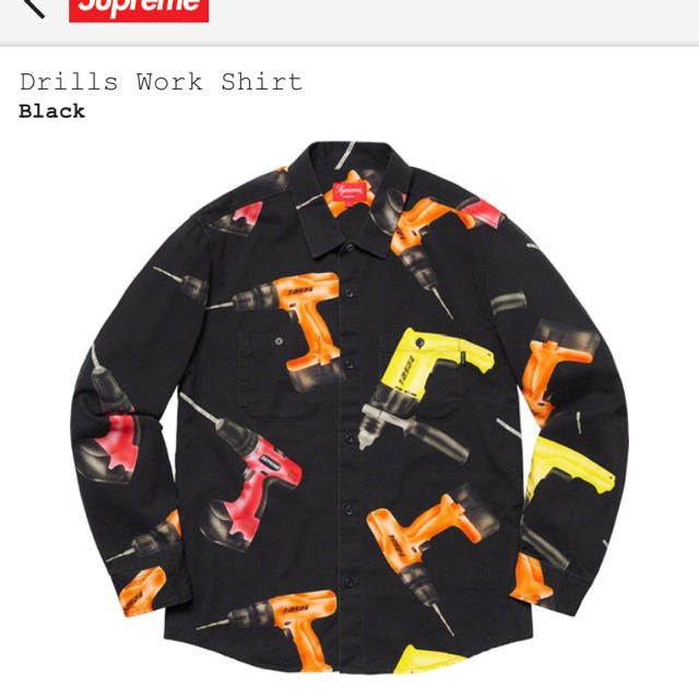 値下げ　Supreme Drills Work Shirt