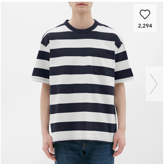 GU(ジーユー)のGU ボーダーTシャツ メンズのトップス(Tシャツ/カットソー(半袖/袖なし))の商品写真